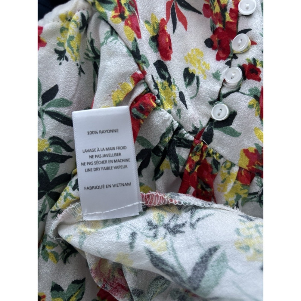 Lulus Lush Off Shoulder Floral Maxi Sundress Button Smocked Cut-Out Size M - Picture 9 of 9